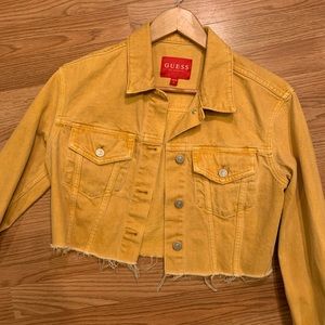 GUESS Cora Cropped Denim Jacket